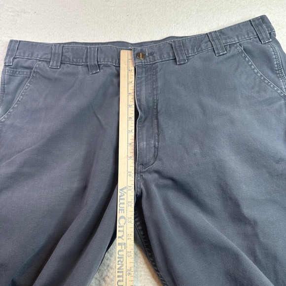 Carhartt Rugged Flex Relaxed Fit Canvas Work Pants Gray BN2291-M 44x32 Mens - Picture 3 of 14